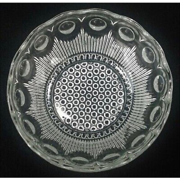 Vintage, Antique US Glass Co., Manhatten,1900s, Small Round Berry Bowls (2) - Picture 3 of 5